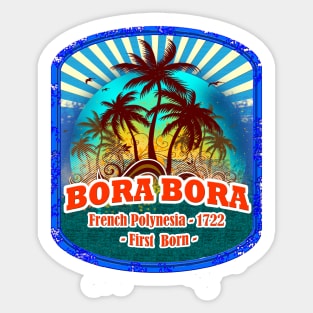 Sunset Bora Bora Sticker